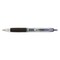 Uni-Ball Signo 207 Retractable Gel Pen, 0.7mm, Purple Ink, Smoke/Black/Purple Barrel, Dozen